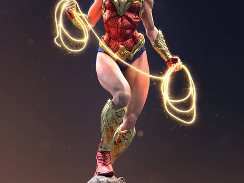 Wunderfrau 3D Druckmodell