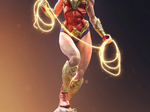Wonder Woman 3D Print Model