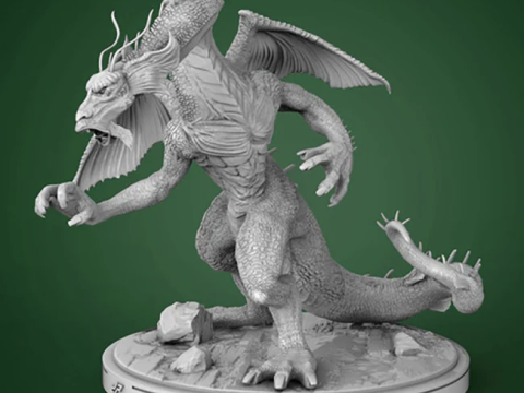 Fin Fang Foom Modelo de impresión 3D