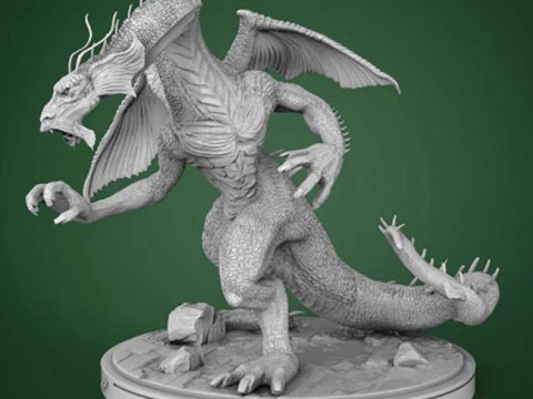 Fin Fang Foom Modelo de impresión 3D