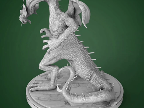Fin Fang Foom Modelo de impresión 3D