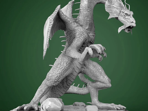 Fin Fang Foom Modelo de impresión 3D
