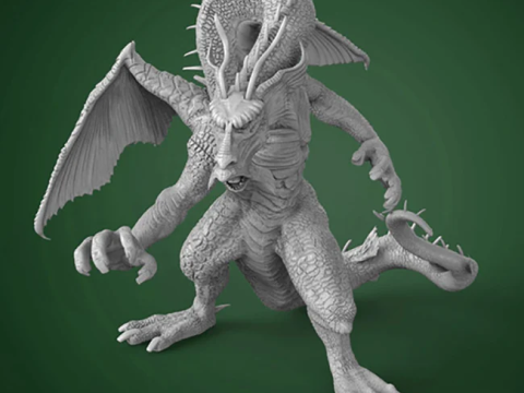 Fin Fang Foom Modelo de impresión 3D
