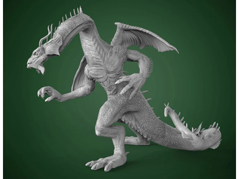 Fin Fang Foom Modelo de impresión 3D