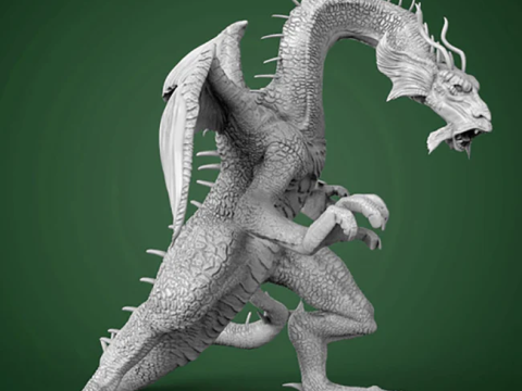 Fin Fang Foom Modelo de impresión 3D