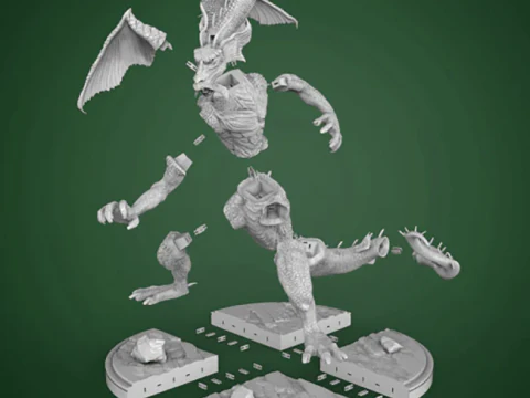 Fin Fang Foom 3D Print Model