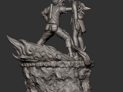 Kakashi Vs Rin - Naruto Model Cetak 3D