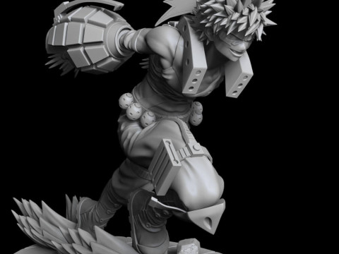 Katsuki Bakugo - My Hero Academia Modèles 3D en vedette