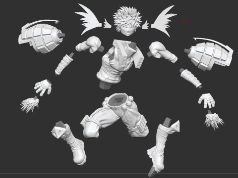 Katsuki Bakugo - My Hero Academia Modèles 3D en vedette
