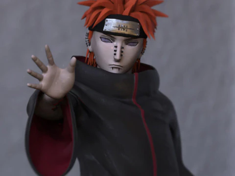 Naruto Pain 3D Print Model
