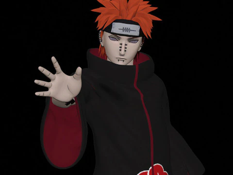 Naruto Pain 3D Print Model