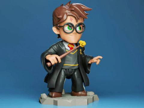 Harry Potter Chibi 3D Print Model