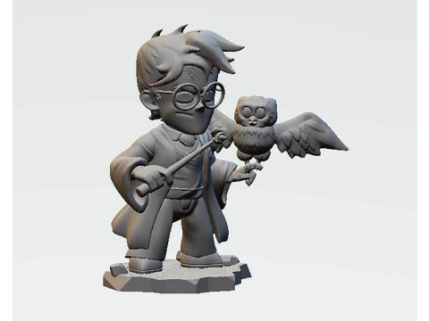 Harry Potter Chibi 3D Принт Модель