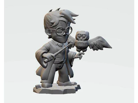 Harry Potter Chibi 3D Print Model