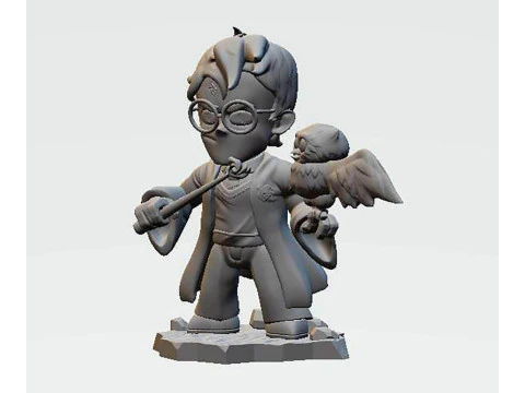 Harry Potter Chibi 3D Print Model