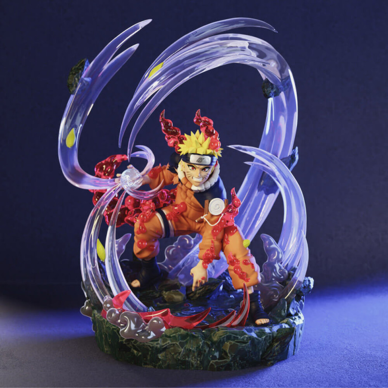 Naruto Kyuubi Modelo de Impressão 3D .c4d .max .obj .3ds .fbx .stl .blend