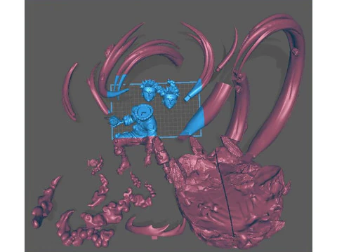 Naruto Kyuubi 3D Print Model