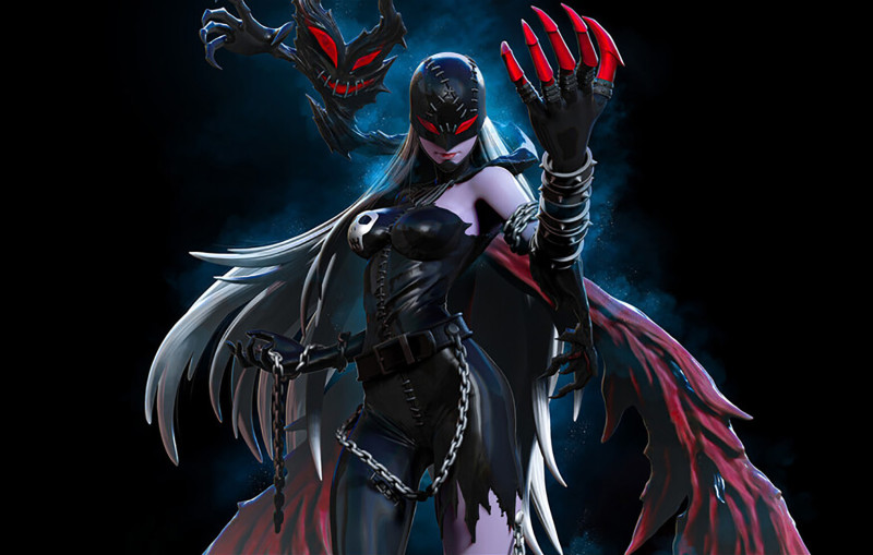 Lady Devimon From Digimon 3D 打印模型 .c4d .max .obj .3ds .fbx .stl .blend 