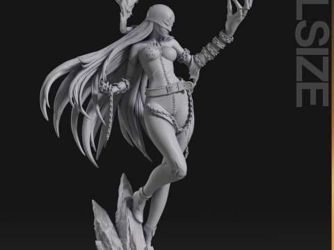 Lady Devimon From Digimon 3D 打印模型