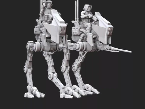 AT-RT - Perang Bintang Model Cetak 3D