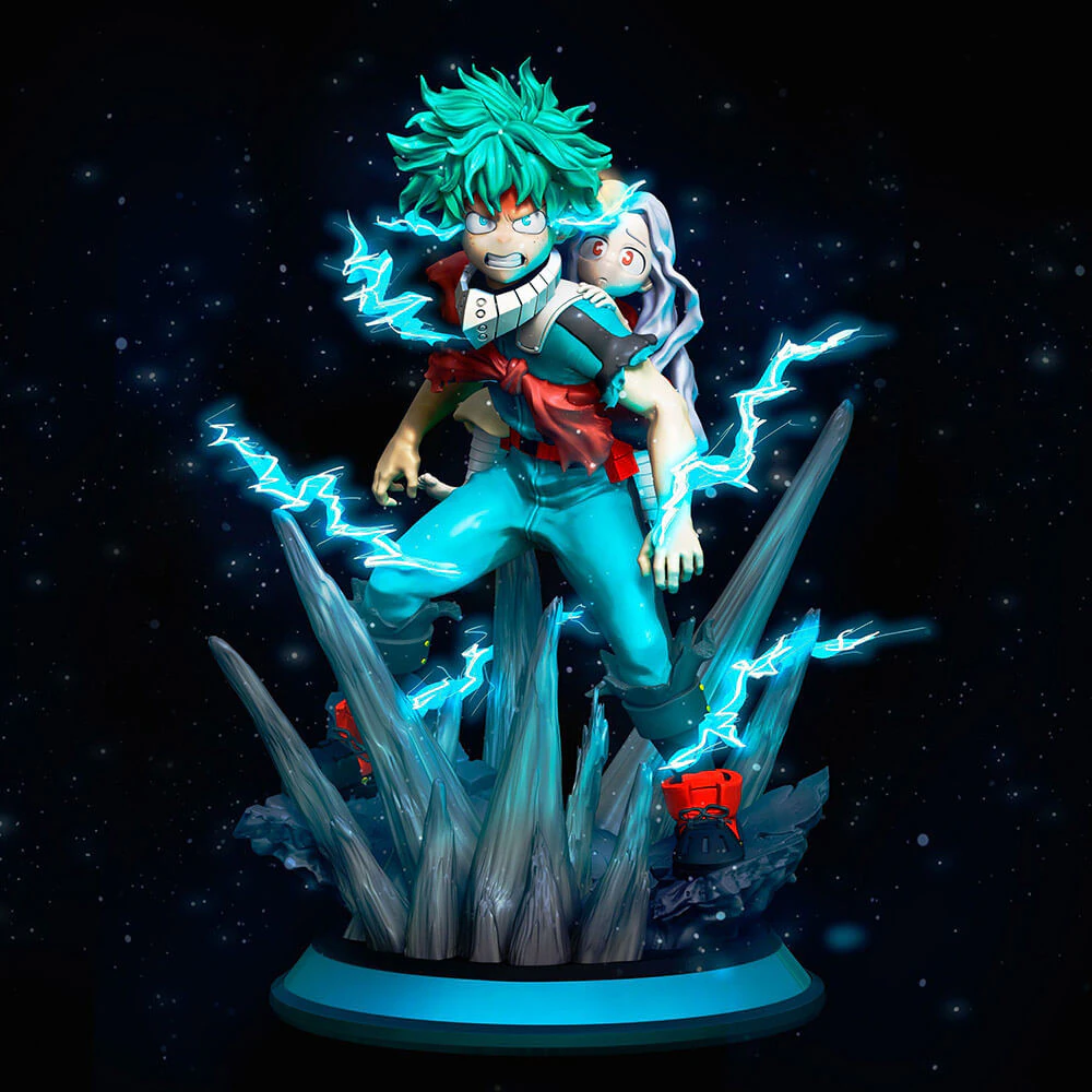 Deku and Eri 3D Print Model .c4d .max .obj .3ds .fbx .stl .blend 