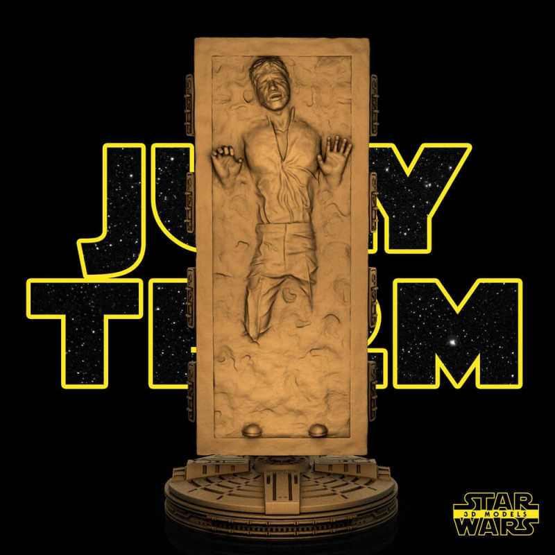 Han Solo on Carbonite 3Dプリントモデル .c4d .max .obj .3ds .fbx .stl .blend 