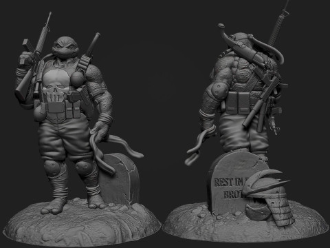 Turtle Punisher Modello di stampa 3D