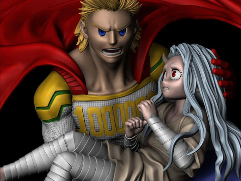 Mirio And Eri - My Hero Academia 3D Print Model