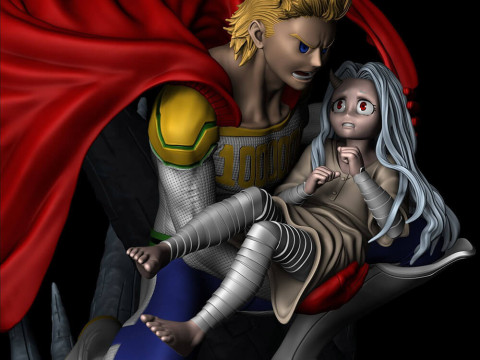 Mirio And Eri - My Hero Academia 3D 打印模型