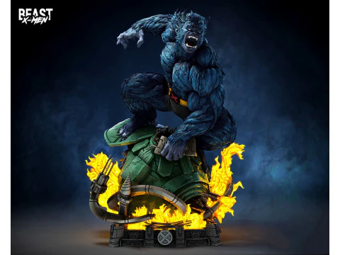 Beast X-Men Statue 3D Print Model