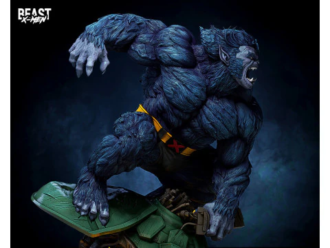 Beast X-Men Statue 3D Print Model