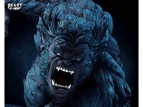 Beast X-Men Statue 3D Print Model