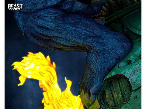 Beast X-Men Statue 3D Print Model