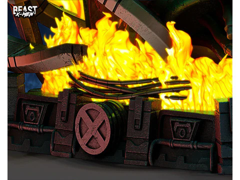 Beast X-Men Statue 3D Print Model
