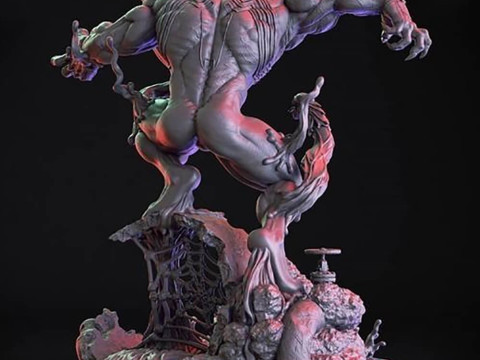 Spiderman Vs Venom Model Cetak 3D