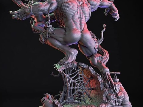 Spiderman Vs Venom Model Cetak 3D