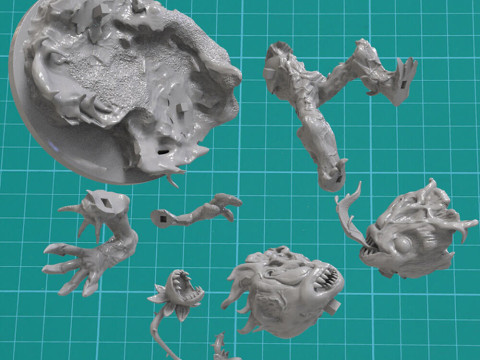 Venom Groot Model Cetak 3D