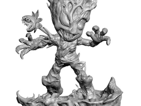 Venom Groot Model Cetak 3D