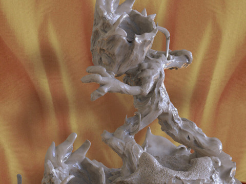 Venom Groot Model Cetak 3D