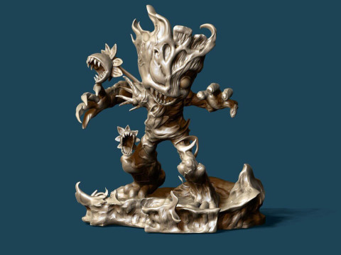 Venom Groot Model Cetak 3D
