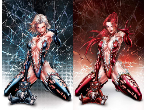 Venom Gwen Stacy Mary Jane Model do druku 3D