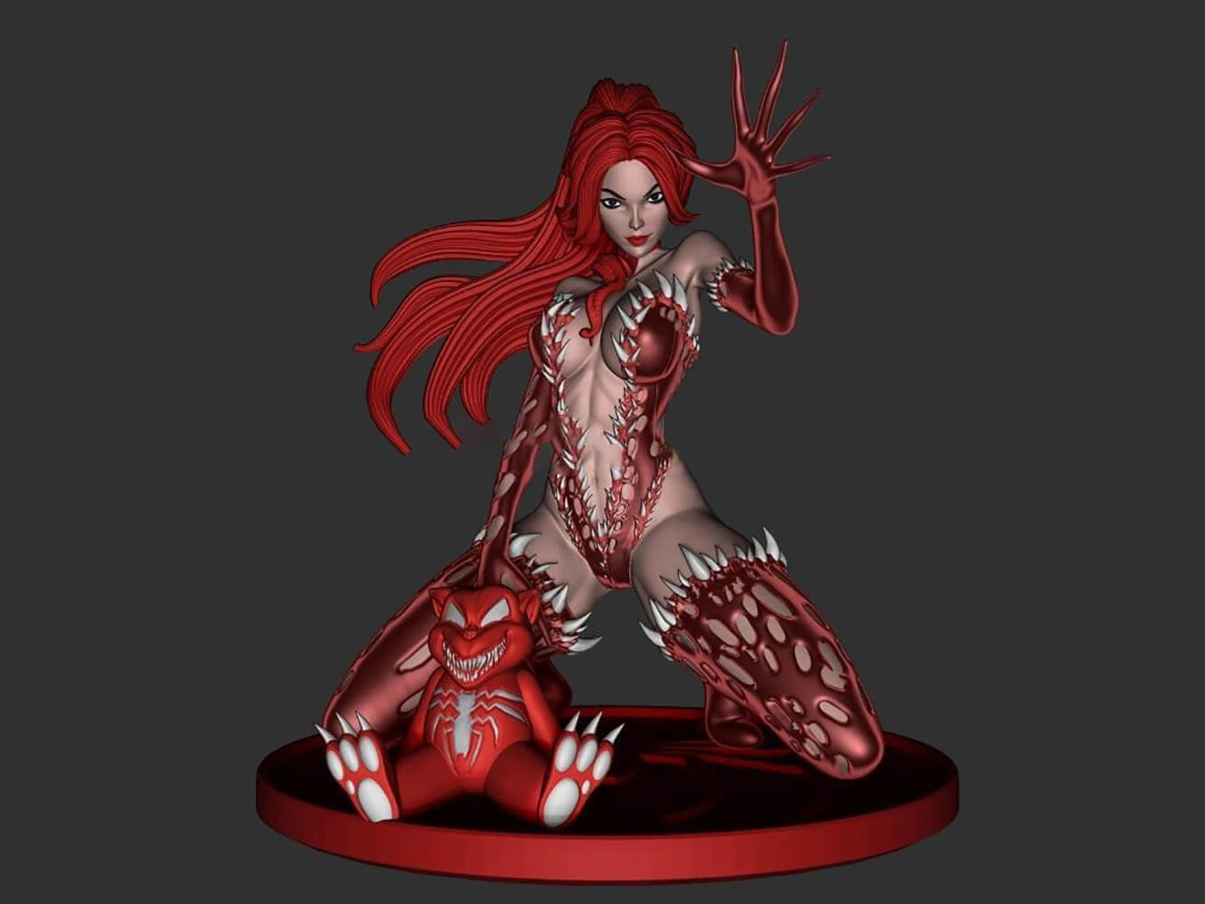 Venom Gwen Stacy Mary Jane 3D Print Model .c4d .max .obj .3ds .fbx .stl .blend 