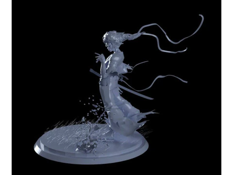 アフロサムライ 3Dプリントモデル