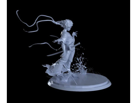アフロサムライ 3Dプリントモデル