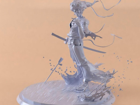 Afro Samurai 3D 打印模型