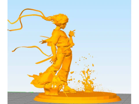 アフロサムライ 3Dプリントモデル