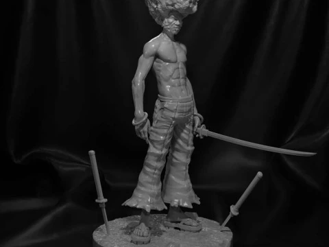 Afro Samurai 3D Print Model
