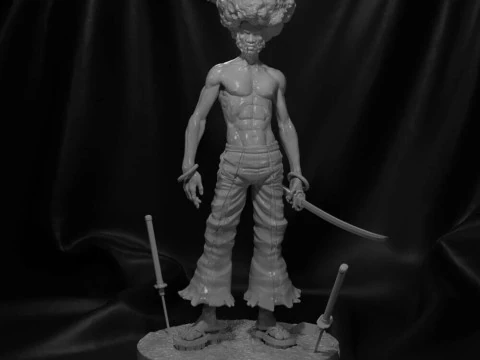 Afro Samurai 3D Print Model
