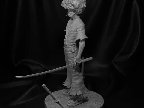Afro Samurai 3D Print Model