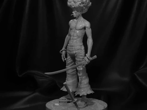 Afro Samurai 3D Print Model